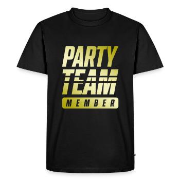 Équipe de fête - T-shirt Premium bio Homme - noir - Devant - Nico (187cm)