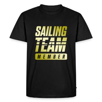 Sailing Team - Men's Premium Organic T-Shirt - black - Front - Nico (187cm)