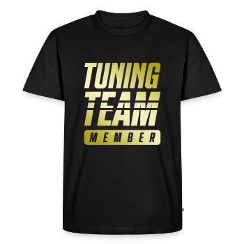 Tuning Team - Men's Premium Organic T-Shirt - black - Front - Nico (187cm)