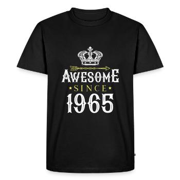 Génial depuis (1965) - T-shirt Premium bio Homme - noir - Devant - Nico (187cm)