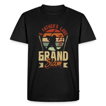 Un amour des pères est une fête des pères du Grand Chelem - T-shirt Premium bio Homme - noir - Devant - Nico (187cm)