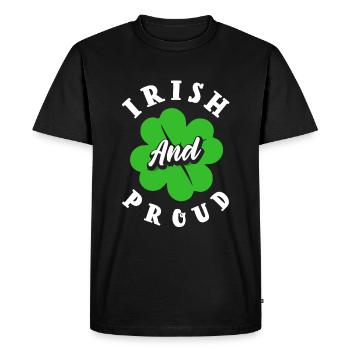 Les Irlandais et les fiers célèbrent la Saint-Patrick en Irlande - T-shirt Premium bio Homme - noir - Devant - Nico (187cm)