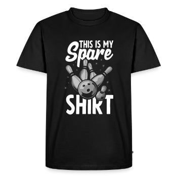 Ceci est mon bowling de chemise de rechange - T-shirt Premium bio Homme - noir - Devant - Nico (187cm)