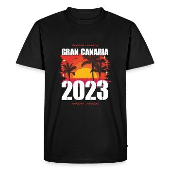 Grande Canarie 2023 (Garantie du prix le plus bas) - T-shirt Premium bio Homme - noir - Devant - Nico (187cm)