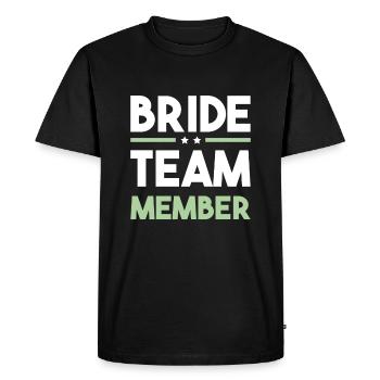Bride Team - Men's Premium Organic T-Shirt - black - Front - Nico (187cm)