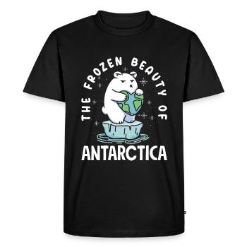 La beauté glacée de l’expédition en Antarctique - T-shirt Premium bio Homme - noir - Devant - Nico (187cm)