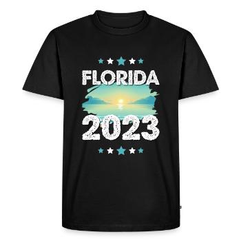 Floride 2023 - T-shirt Premium bio Homme - noir - Devant - Nico (187cm)