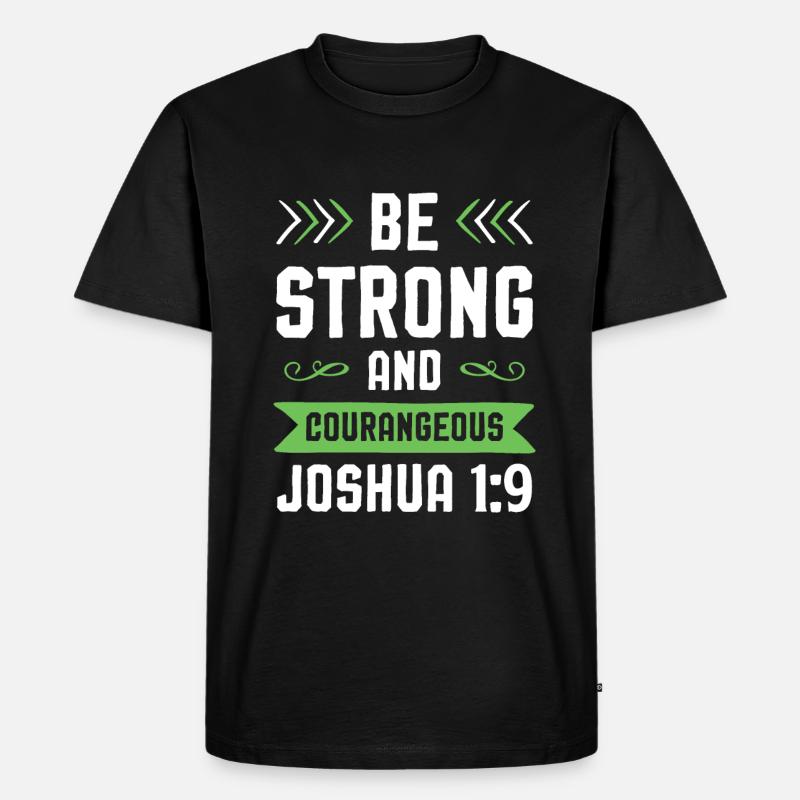 bibel verse - Männer Premium Bio T-Shirt - Schwarz