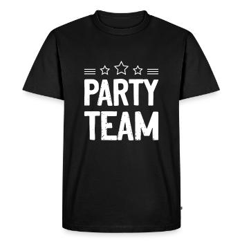 Équipe de fête - T-shirt Premium bio Homme - noir - Devant - Nico (187cm)