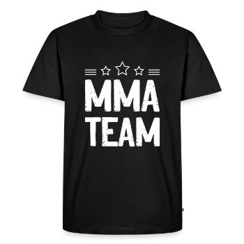 L’équipe MMA - T-shirt Premium bio Homme - noir - Devant - Nico (187cm)