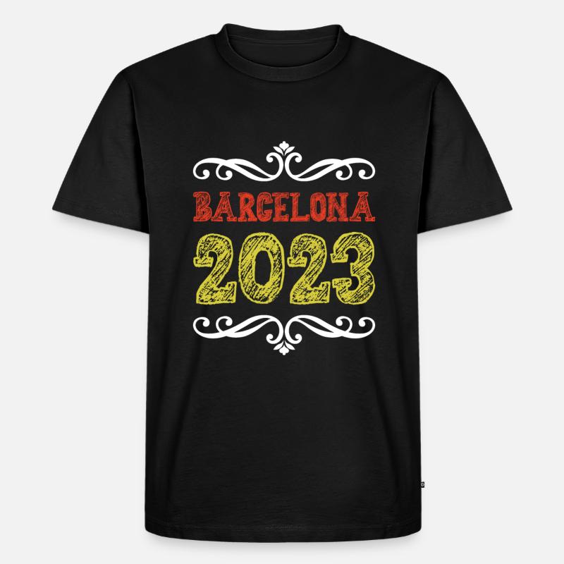 Barcelona 2023 - Männer Premium Bio T-Shirt - Schwarz