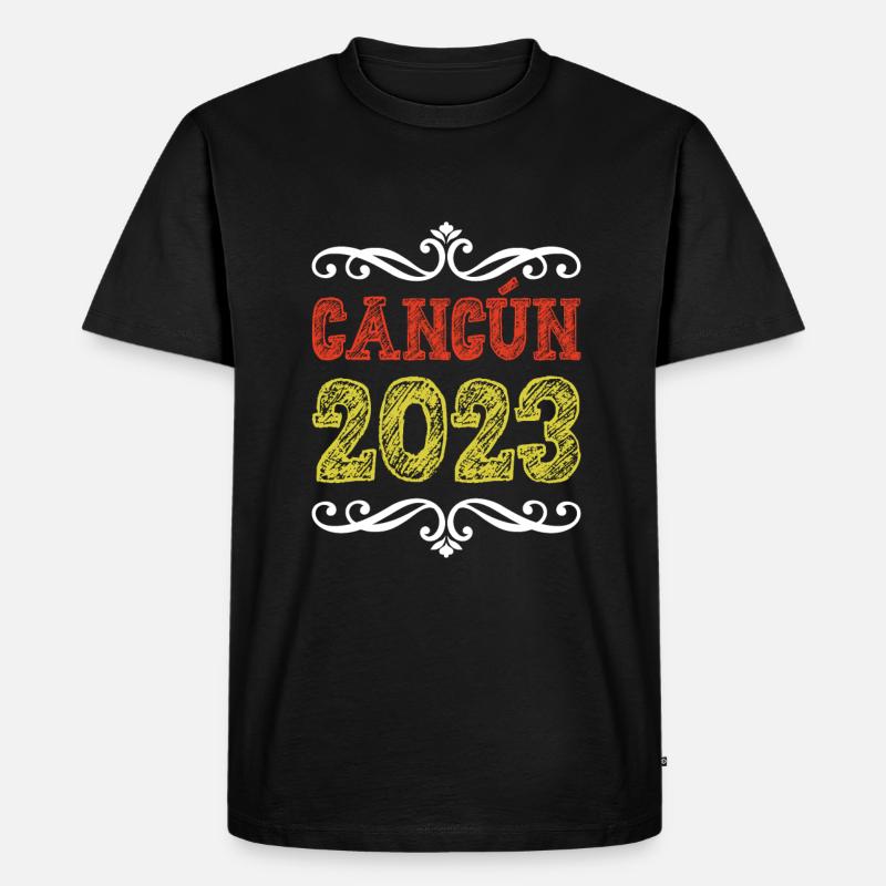 Cancun 2023 - Männer Premium Bio T-Shirt - Schwarz