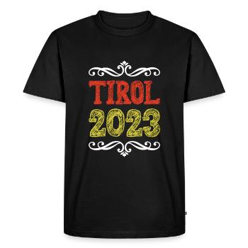 Tyrol 2023 - T-shirt Premium bio Homme - noir - Devant - Nico (187cm)