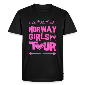 Norway Party Team - Men's Premium Organic T-Shirt - black - Front - Nico (187cm)