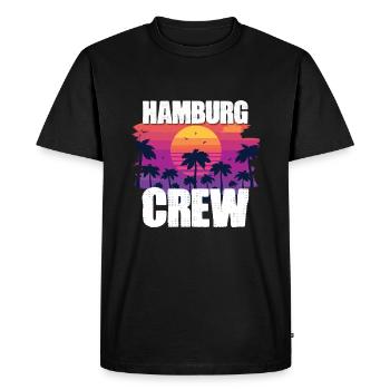 Hambourg Tourisme - T-shirt Premium bio Homme - noir - Devant - Nico (187cm)