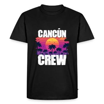 Tourisme Cancún - T-shirt Premium bio Homme - noir - Devant - Nico (187cm)