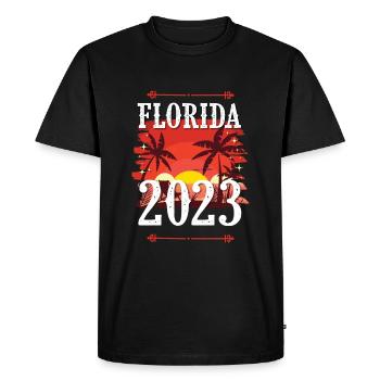 Floride 2023 - T-shirt Premium bio Homme - noir - Devant - Nico (187cm)
