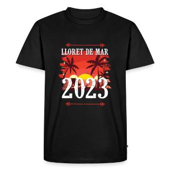Lloret de Mar 2023 - T-shirt Premium bio Homme - noir - Devant - Nico (187cm)