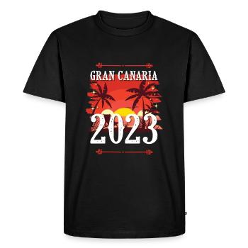 Grande Canarie 2023 (Garantie du prix le plus bas) - T-shirt Premium bio Homme - noir - Devant - Nico (187cm)
