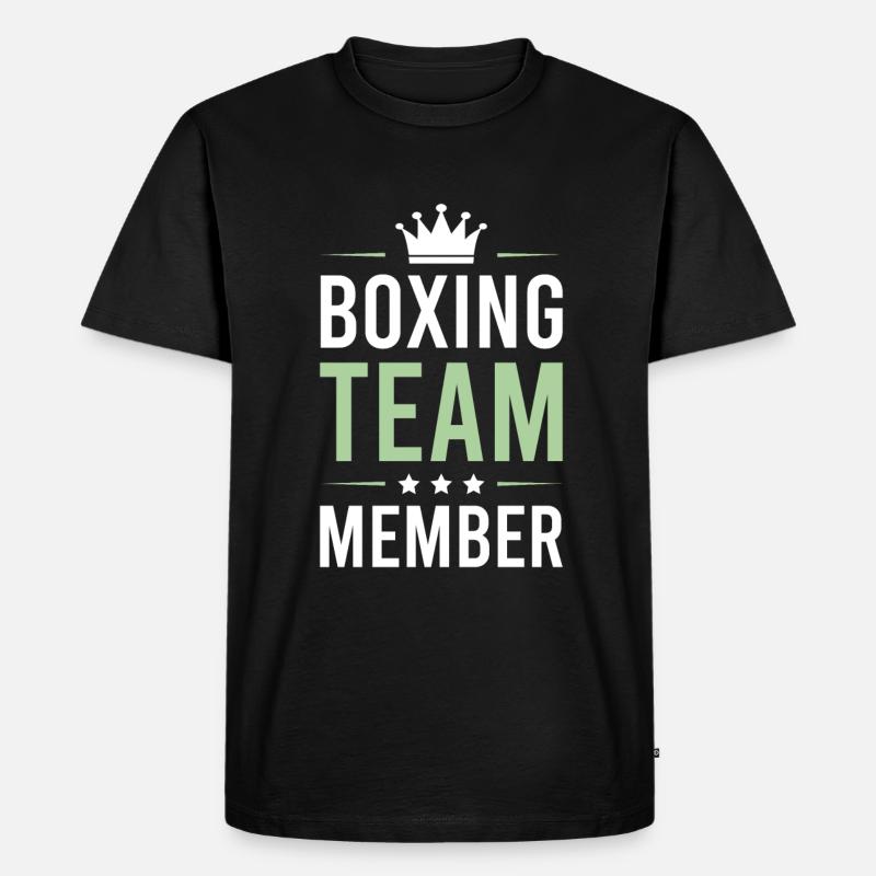 Boxing Team - Männer Premium Bio T-Shirt - Schwarz