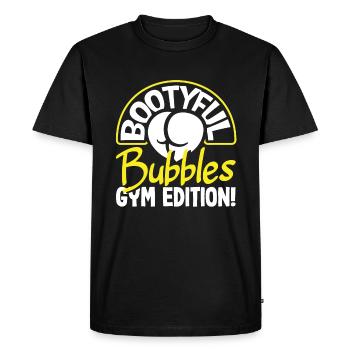Bootyful Bubbles Gym Edition - Men's Premium Organic T-Shirt - black - Front - Nico (187cm)
