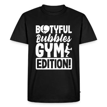 Bootyful Bubbles Gym Edition - Men's Premium Organic T-Shirt - black - Front - Nico (187cm)