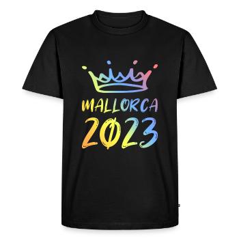 Mallorca 2023 - Men's Premium Organic T-Shirt - black - Front - Nico (187cm)
