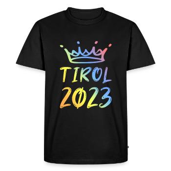 Tyrol 2023 - T-shirt Premium bio Homme - noir - Devant - Nico (187cm)