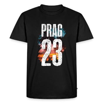 Prague 23 Maillot 2023 - T-shirt Premium bio Homme - noir - Devant - Nico (187cm)