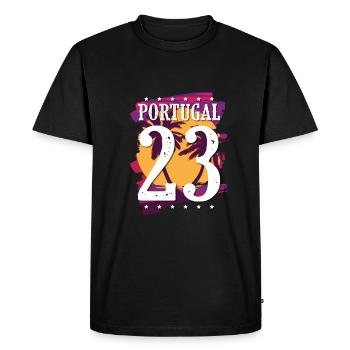 Portugal 23 Maillot 2023 - T-shirt Premium bio Homme - noir - Devant - Nico (187cm)