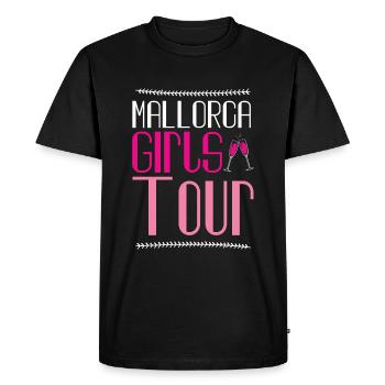 Mallorca Girls Tour - Men's Premium Organic T-Shirt - black - Front - Nico (187cm)