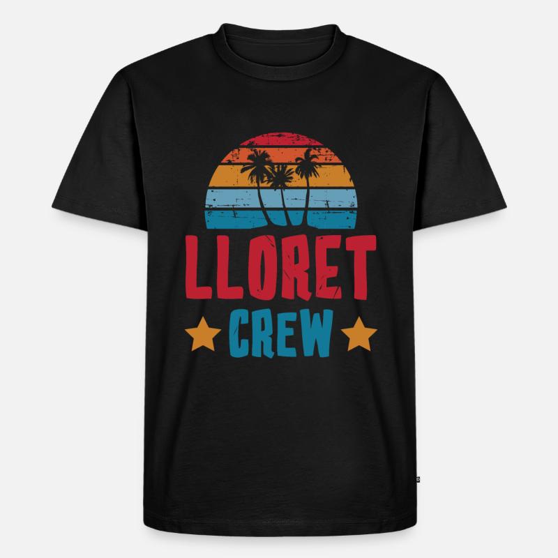 Lloret De Mar Crew - Männer Premium Bio T-Shirt - Schwarz