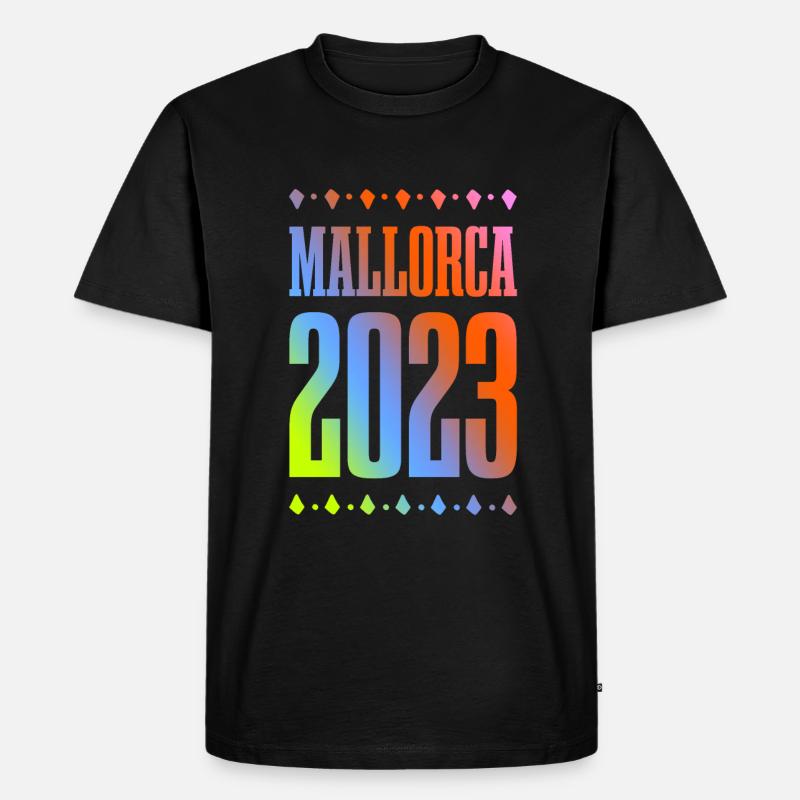Mallorca 2023 - Männer Premium Bio T-Shirt - Schwarz