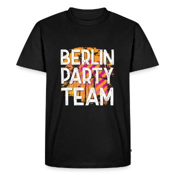 Équipe de Berlin Party - T-shirt Premium bio Homme - noir - Devant - Nico (187cm)