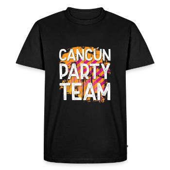Équipe du parti de Cancun - T-shirt Premium bio Homme - noir - Devant - Nico (187cm)