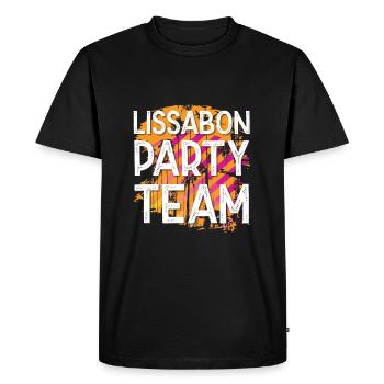 Équipe du parti de Lisbonne - T-shirt Premium bio Homme - noir - Devant - Nico (187cm)