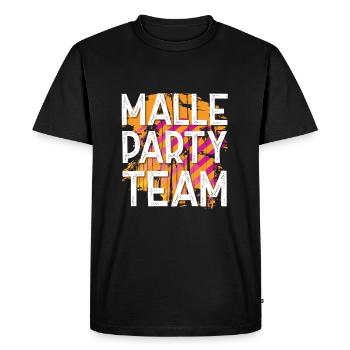 Équipe Malle Party - T-shirt Premium bio Homme - noir - Devant - Nico (187cm)