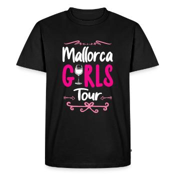 Mallorca Girls Tour - Men's Premium Organic T-Shirt - black - Front - Nico (187cm)