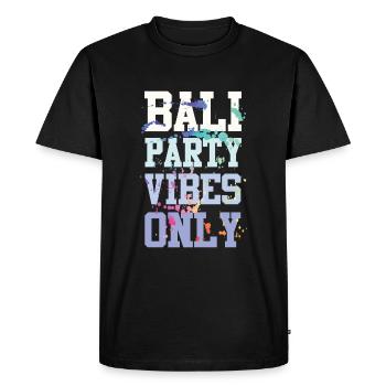 Ambiance de fête à Bali - T-shirt Premium bio Homme - noir - Devant - Nico (187cm)