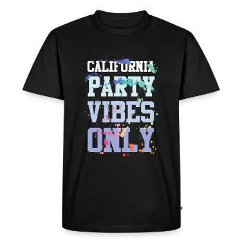 Ambiance de fête en Californie - T-shirt Premium bio Homme - noir - Devant - Nico (187cm)