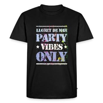 Ambiance de fête à Lloret De Mar - T-shirt Premium bio Homme - noir - Devant - Nico (187cm)