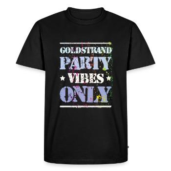 Ambiance de fête Golden Sands - T-shirt Premium bio Homme - noir - Devant - Nico (187cm)