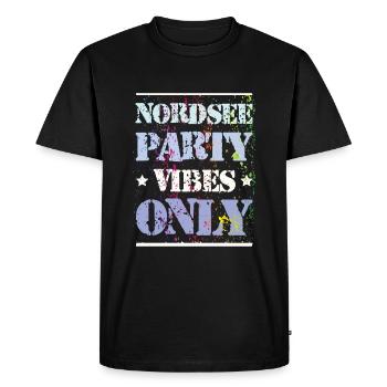Ambiance de fête de la mer du Nord - T-shirt Premium bio Homme - noir - Devant - Nico (187cm)