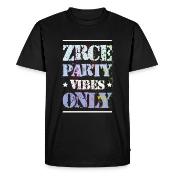 Zrce Party Vibes - Men's Premium Organic T-Shirt - black - Front - Nico (187cm)
