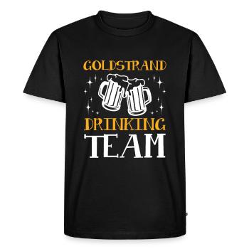 L’équipe de consommation de Golden Sands - T-shirt Premium bio Homme - noir - Devant - Nico (187cm)