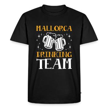 Majorque Équipe de Consommation - T-shirt Premium bio Homme - noir - Devant - Nico (187cm)