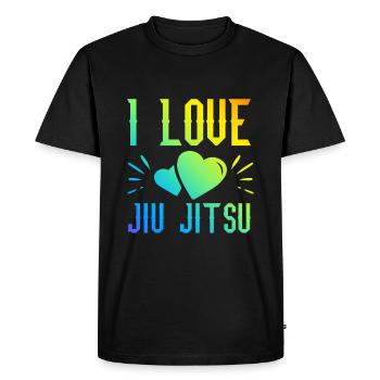 J’adore le Jiu Jitsu - T-shirt Premium bio Homme - noir - Devant - Nico (187cm)