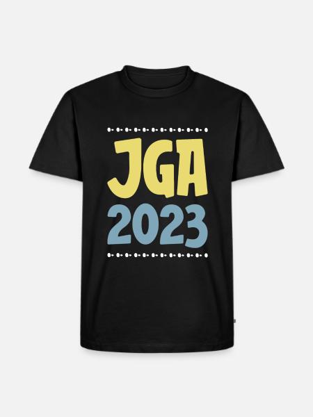 Jga 2023 Junggesellenabschied - Männer Premium Bio T-Shirt - Schwarz