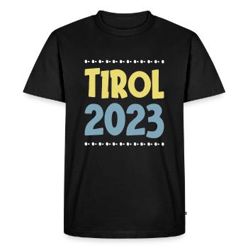 Tyrol 2023 - T-shirt Premium bio Homme - noir - Devant - Nico (187cm)
