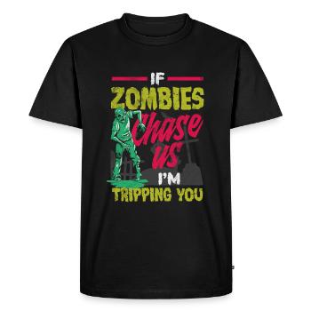 Zombie Lover Costume for Funny Halloween - Men's Premium Organic T-Shirt - black - Front - Nico (187cm)